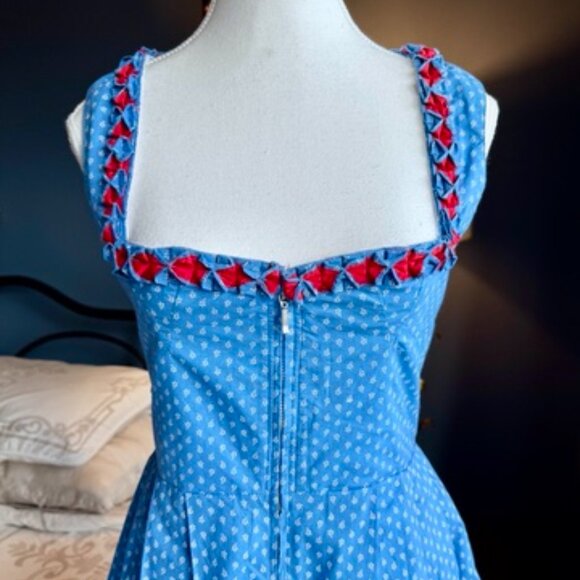 NWT Blue Polka Dots Dirndl - Picture 4 of 15